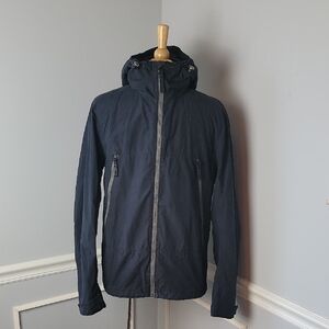 TIMBERLAND Men's Black Fleece Lined Hooded Water-Resistant Full‎ Zip Jacket S